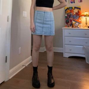 TIGHT DENIM SKIRT WITH ZIPPER